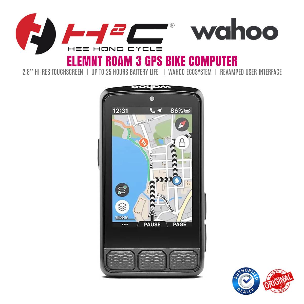 WAHOO ELEMNT ROAM V3 GPS Bike Computer